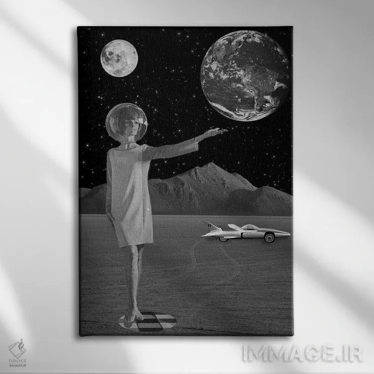 تابلو دکوراتیو در یک ماموریت اثر الو مارک - نمای روبهرو روی دیوار