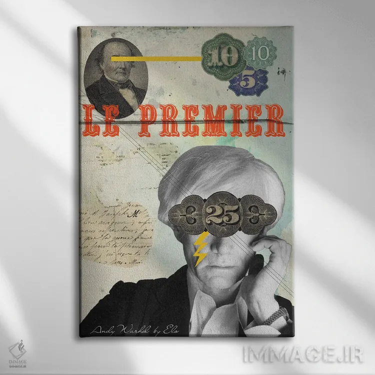 تابلو دکوراتیو اندی اثر الو مارک - نمای روبهرو روی دیوار