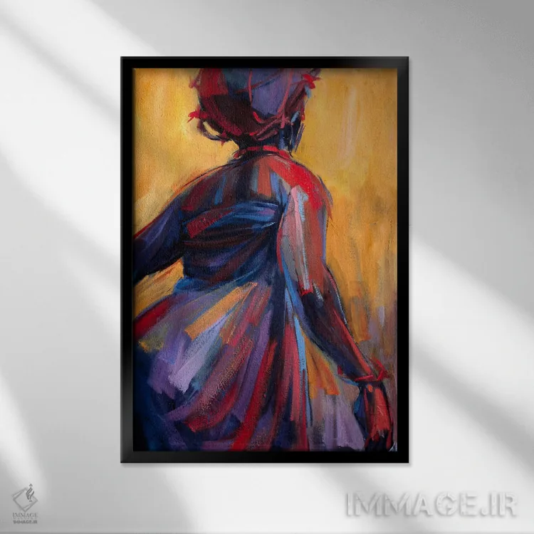 تابلو دکوراتیو مجموعه رقص III اثر ادوسا اوگیگو - نمای قابدار مشکی