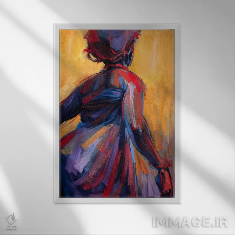 تابلو دکوراتیو مجموعه رقص III اثر ادوسا اوگیگو - نمای قابدار سفید