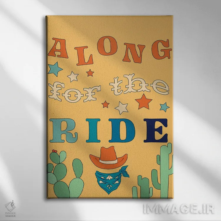 تابلو دکوراتیو همراه با مسیر اثر پاردوکس بی نظیر - نمای روبهرو روی دیوار