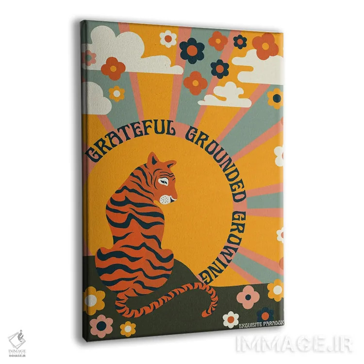 تابلو دکوراتیو سپاسگزار و ریشه دار و در حال رشد اثر پاردوکس بی نظیر - نمای پرسپکتیو محصول