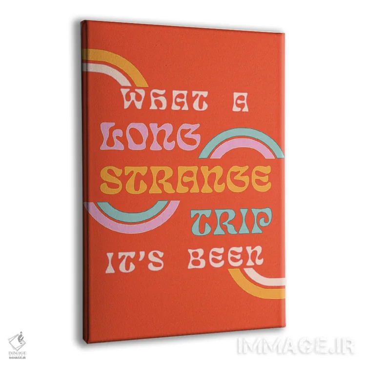 تابلو دکوراتیو سفری طولانی و عجیب اثر پاردوکس بی نظیر - نمای پرسپکتیو محصول