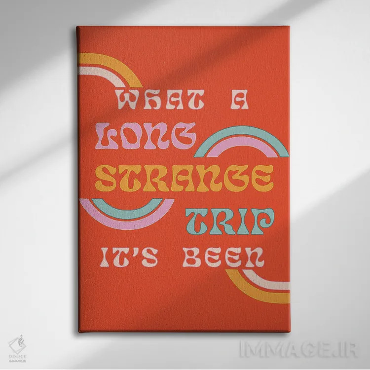 تابلو دکوراتیو سفری طولانی و عجیب اثر پاردوکس بی نظیر - نمای روبهرو روی دیوار