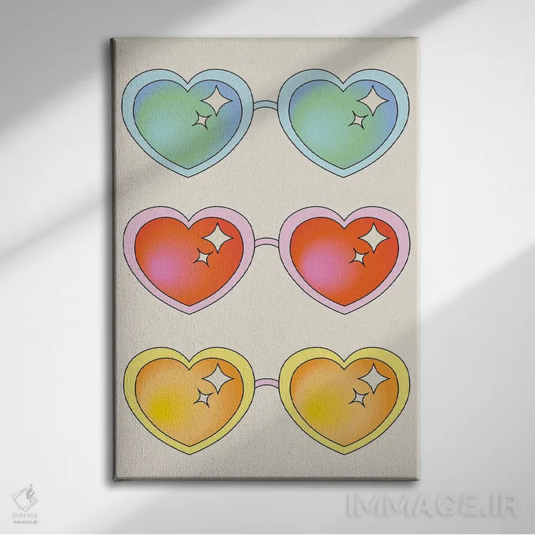 تابلو دکوراتیو دید خلاقانه اثر پاردوکس بی نظیر - نمای روبهرو روی دیوار