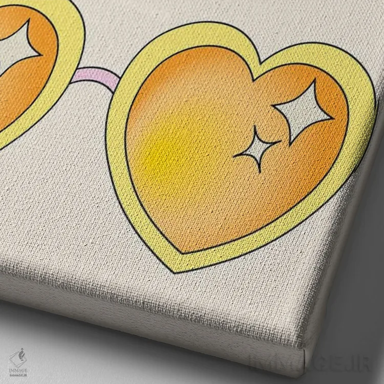 تابلو دکوراتیو دید خلاقانه اثر پاردوکس بی نظیر - نمای نزدیک بافت بوم