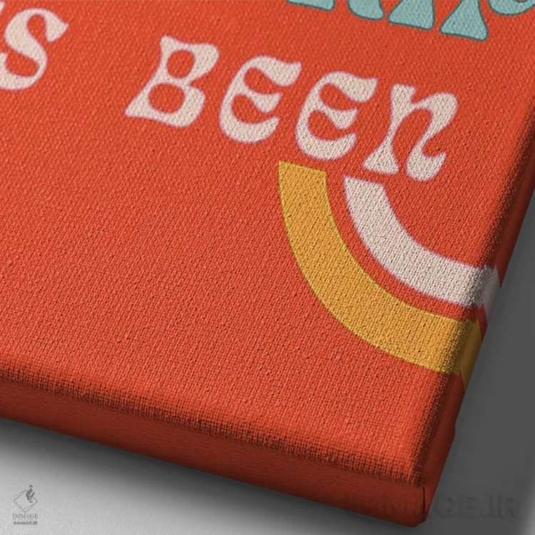 تابلو دکوراتیو سفری طولانی و عجیب اثر پاردوکس بی نظیر - نمای نزدیک بافت بوم