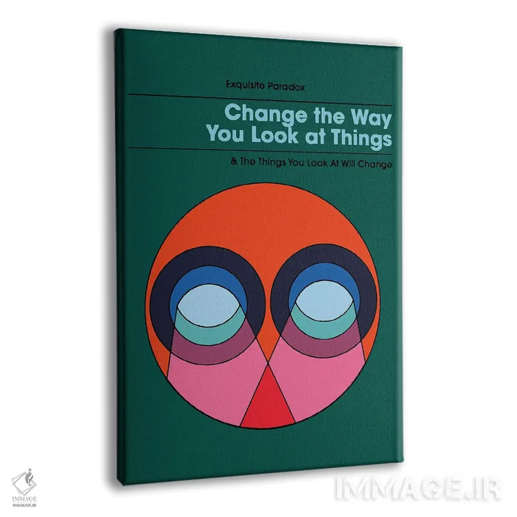 تابلو دکوراتیو دیدگاه اثر پاردوکس بی نظیر - نمای پرسپکتیو محصول