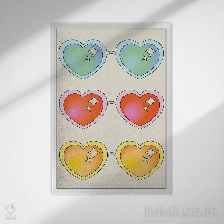 تابلو دکوراتیو دید خلاقانه اثر پاردوکس بی نظیر - نمای قابدار سفید