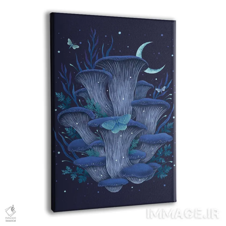 تابلو دکوراتیو صدف آبی اثر اپیزودیک دراوینگ - نمای پرسپکتیو محصول