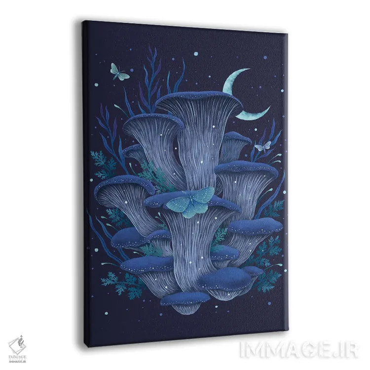 تابلو دکوراتیو صدف آبی اثر اپیزودیک دراوینگ - نمای پرسپکتیو محصول