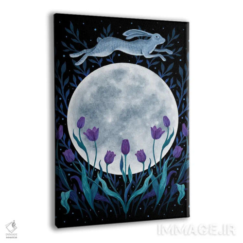 تابلو دکوراتیو ماه عید پاک اثر اپیزودیک دراوینگ - نمای پرسپکتیو محصول