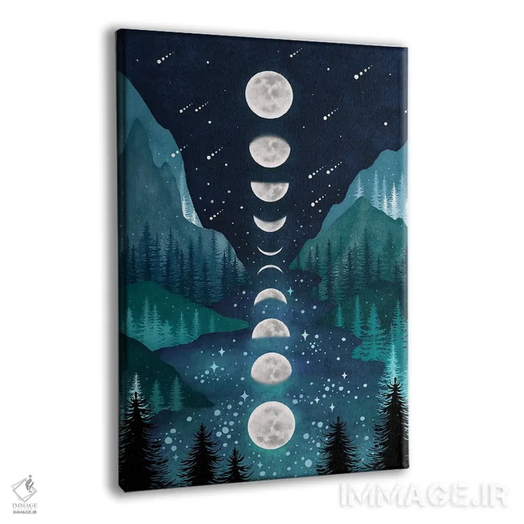 تابلو دکوراتیو رودخانه و آسمان اثر اپیزودیک دراوینگ - نمای پرسپکتیو محصول