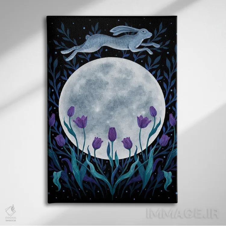 تابلو دکوراتیو ماه عید پاک اثر اپیزودیک دراوینگ - نمای روبهرو روی دیوار