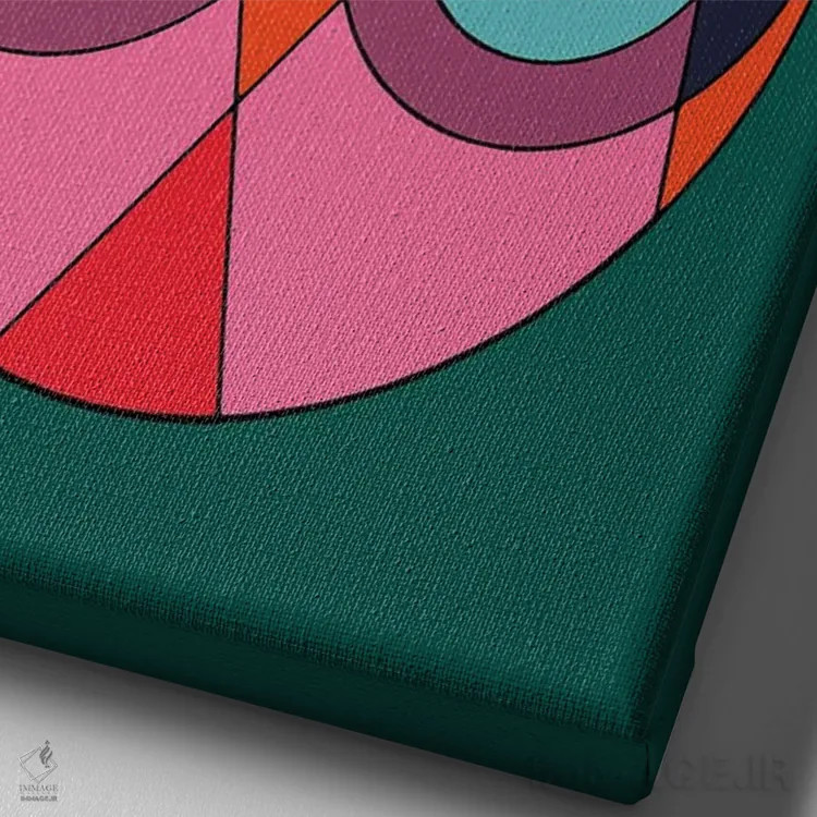 تابلو دکوراتیو دیدگاه اثر پاردوکس بی نظیر - نمای نزدیک بافت بوم