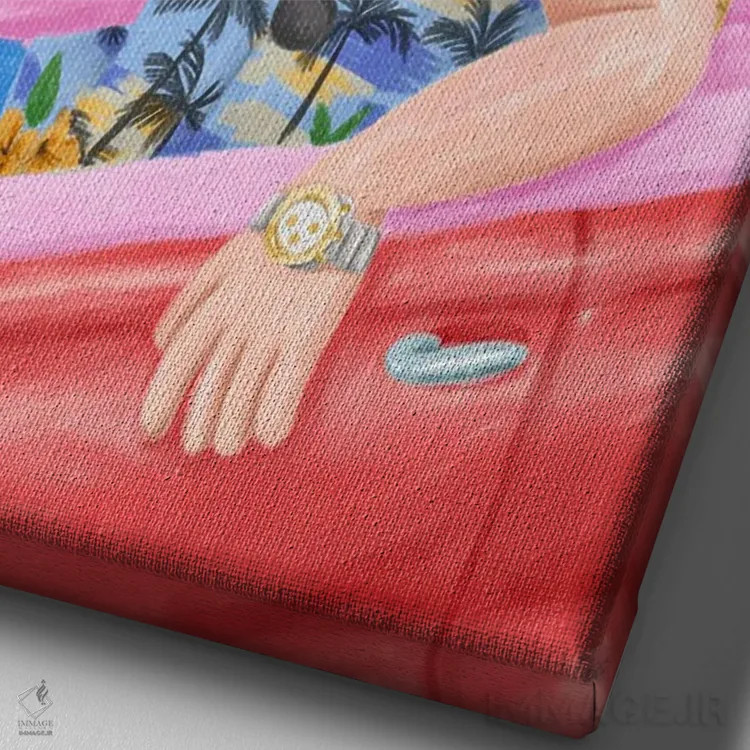 تابلو دکوراتیو کلاس درس در پلاواس اثر Cepa - نمای نزدیک بافت بوم