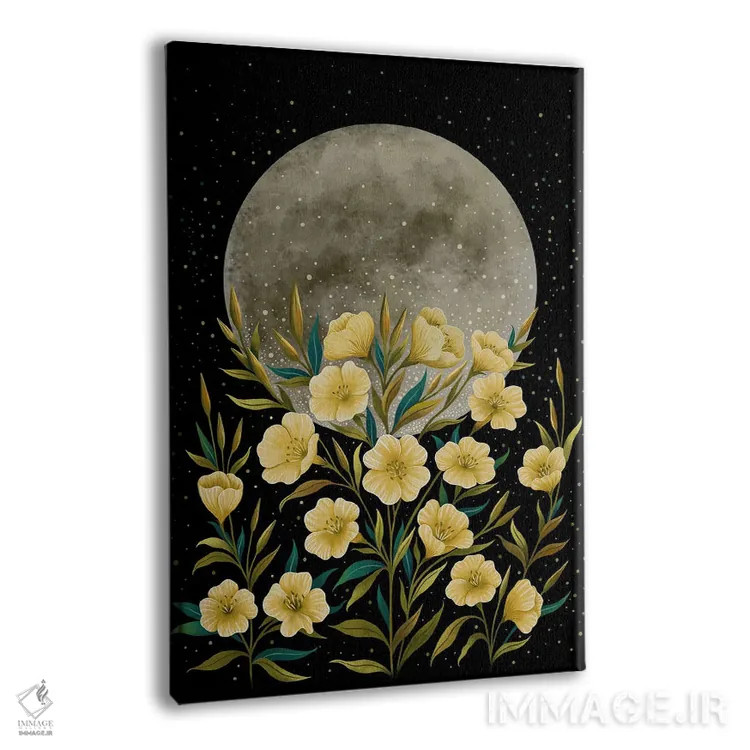 تابلو دکوراتیو درود ماه زرد اثر اپیزودیک دراوینگ - نمای پرسپکتیو محصول