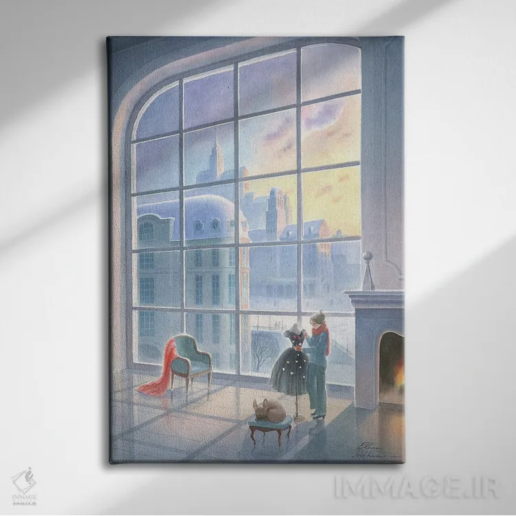 تابلو دکوراتیو لباس کارناوال اثر النا پروخوروا - نمای روبهرو روی دیوار