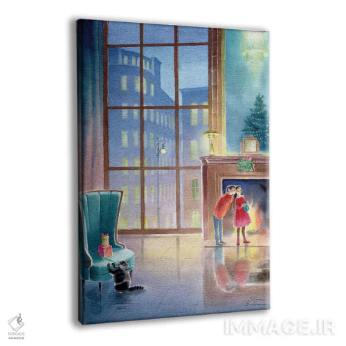 تابلو دکوراتیو هدایای کریسمس اثر النا پروخوروا - نمای پرسپکتیو محصول