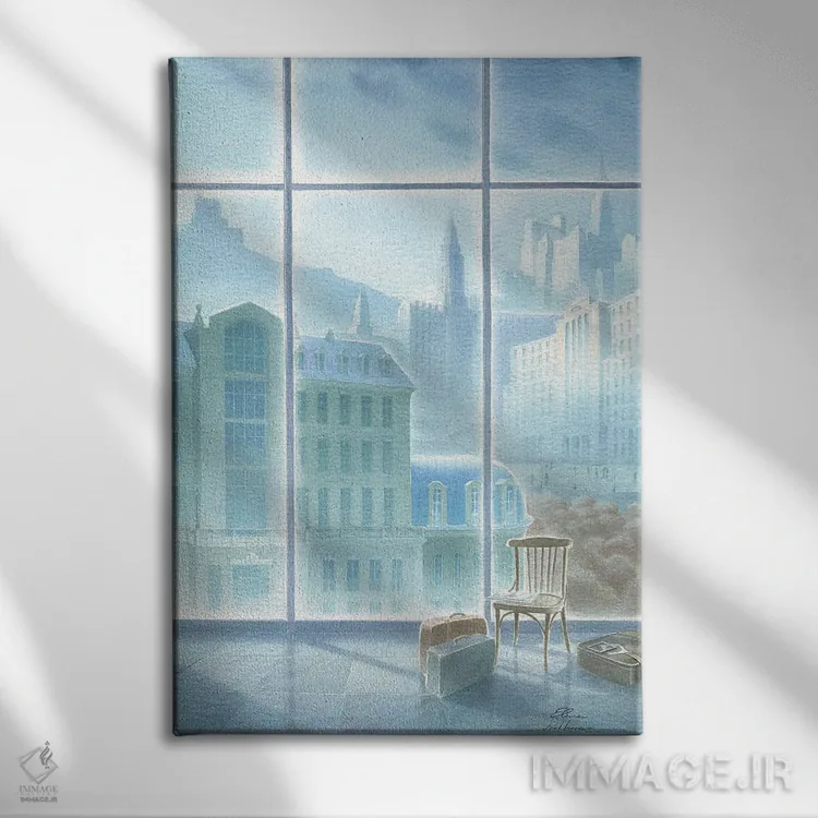 تابلو دکوراتیو عزیمت اثر النا پروخوروا - نمای روبهرو روی دیوار