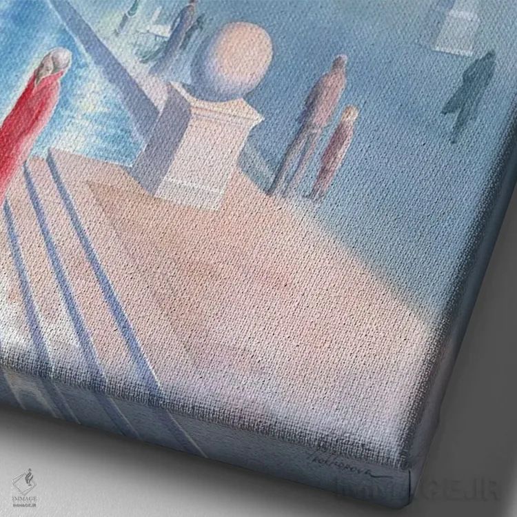 تابلو دکوراتیو خاطرات زودگذر اثر النا پروخوروا - نمای نزدیک بافت بوم