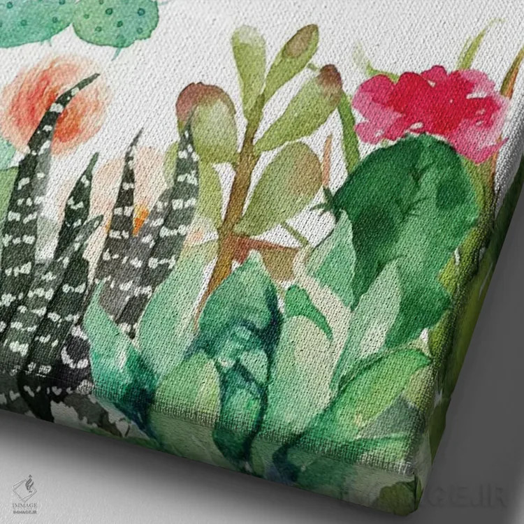 تابلو دکوراتیو سخت کار کن، متواضع بمان اثر ادن پرینتیبلز - نمای نزدیک بافت بوم