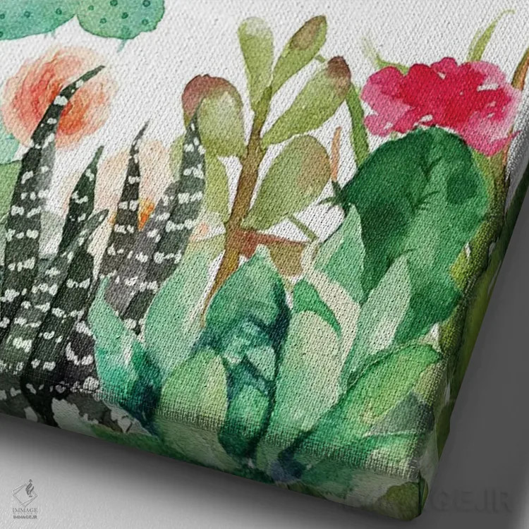 تابلو دکوراتیو وقتی از آب های ژرف می گذری من با تو هستم - اشعیا ۴۳:۲ اثر ادن پرینتیبلز - نمای نزدیک بافت بوم