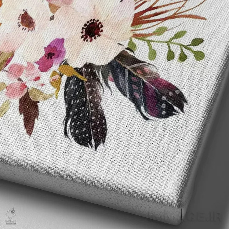 تابلو دکوراتیو برو رویاهایت را زندگی کن اثر ادن پرینتیبلز - نمای نزدیک بافت بوم