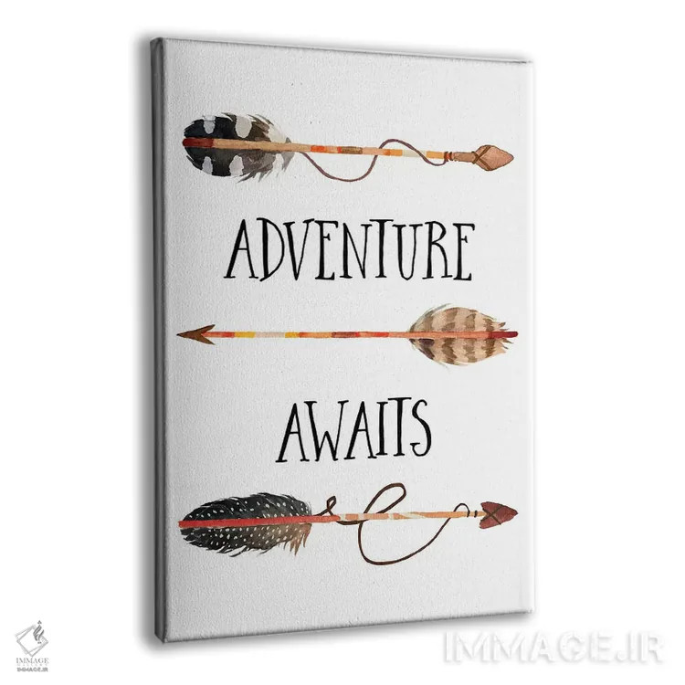 تابلو دکوراتیو ماجراجویی در انتظارت است II اثر ادن پرینتیبلز - نمای پرسپکتیو محصول