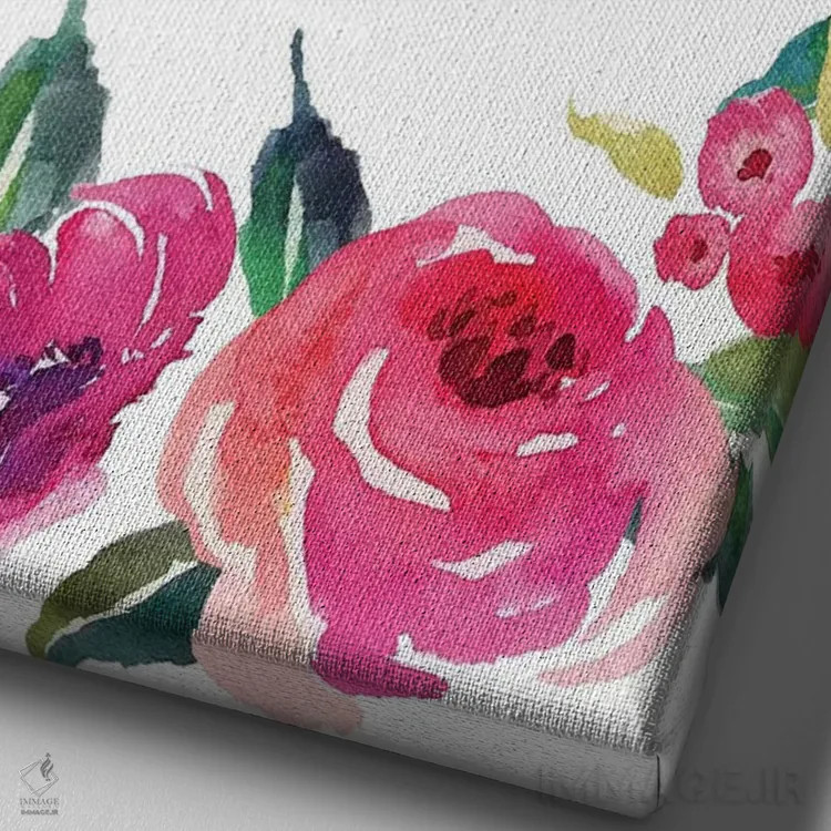 تابلو دکوراتیو سلام زیبارو اثر ادن پرینتیبلز - نمای نزدیک بافت بوم