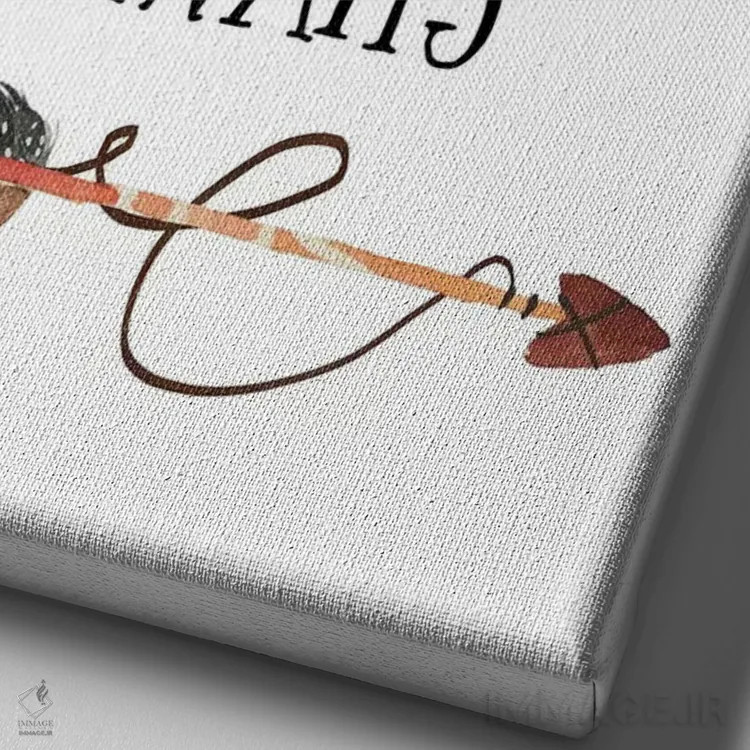 تابلو دکوراتیو ماجراجویی در انتظارت است II اثر ادن پرینتیبلز - نمای نزدیک بافت بوم