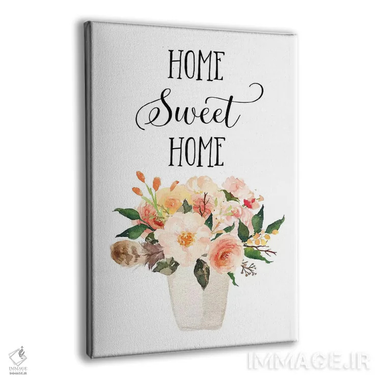 تابلو دکوراتیو خانه، شیرین ترین خانه II اثر ادن پرینتیبلز - نمای پرسپکتیو محصول