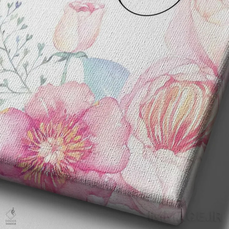 تابلو دکوراتیو خانه آنجاست که مادر آنجاست اثر ادن پرینتیبلز - نمای نزدیک بافت بوم