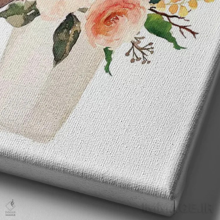 تابلو دکوراتیو خانه، شیرین ترین خانه II اثر ادن پرینتیبلز - نمای نزدیک بافت بوم