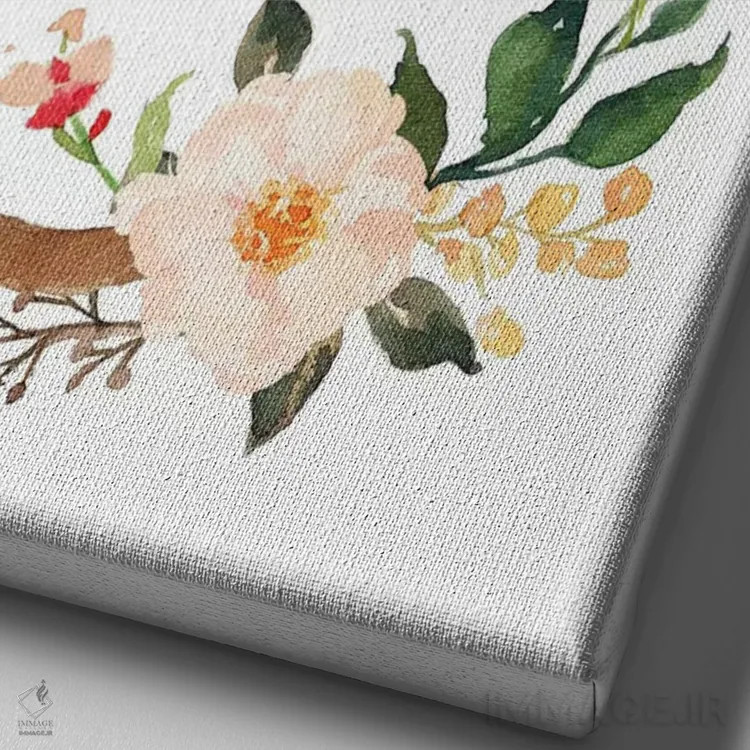 تابلو دکوراتیو حرف اول الفبای انگلیسی "J" اثر ادن پرینتیبلز - نمای نزدیک بافت بوم