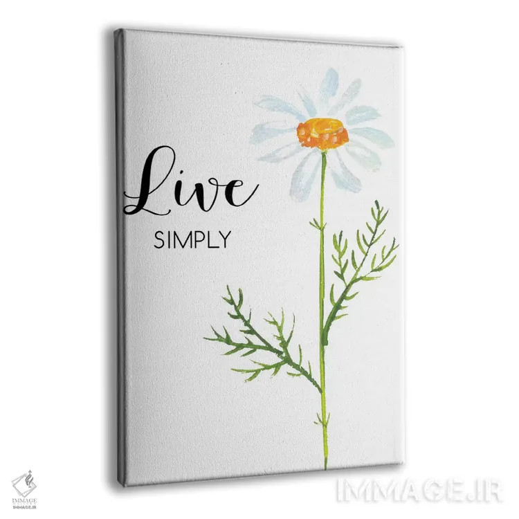 تابلو دکوراتیو ساده زندگی کن اثر ادن پرینتیبلز - نمای پرسپکتیو محصول