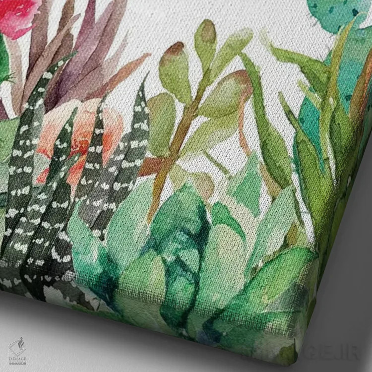 تابلو دکوراتیو زندگی سخت است، اما تو هم قوی هستی اثر ادن پرینتیبلز - نمای نزدیک بافت بوم