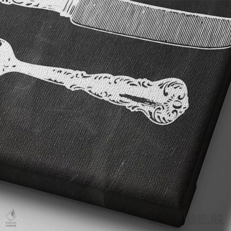 تابلو دکوراتیو افرادی که عاشق غذا خوردن هستند، همیشه بهترین آدم ها هستند… اثر ادن پرینتیبلز - نمای نزدیک بافت بوم