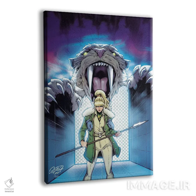 تابلو دکوراتیو جین پورتر اثر میریانا پولیا و برونا کوستا - نمای پرسپکتیو محصول