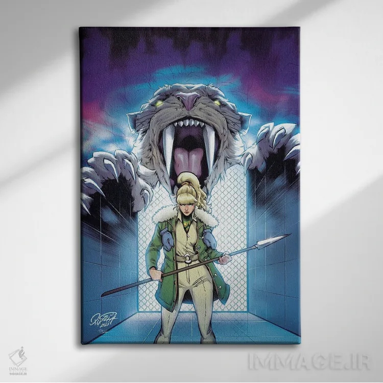 تابلو دکوراتیو جین پورتر اثر میریانا پولیا و برونا کوستا - نمای روبهرو روی دیوار