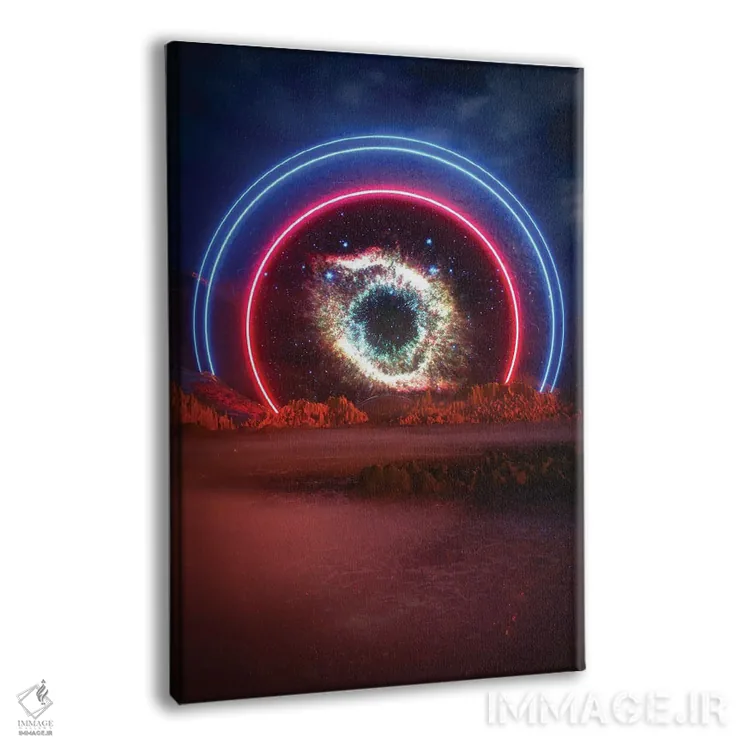 تابلو دکوراتیو دره کیهانی اثر ایوان رودز - نمای پرسپکتیو محصول