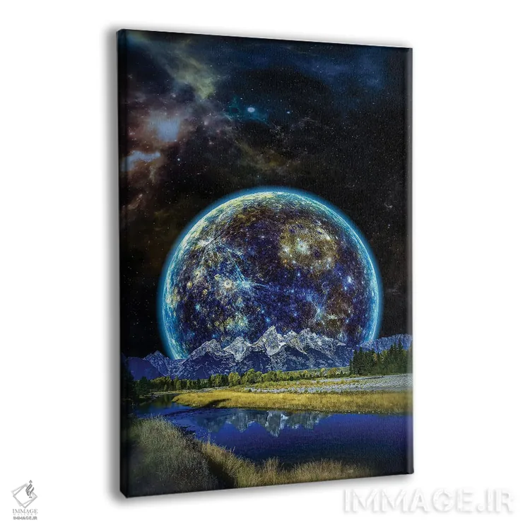 تابلو دکوراتیو کنار رودخانه اثر ایوان رودز - نمای پرسپکتیو محصول