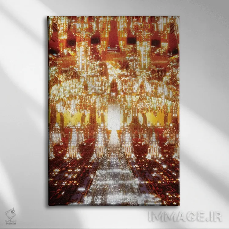 تابلو دکوراتیو امپراتوری کریستالی اثر ایوان رودز - نمای روبهرو روی دیوار