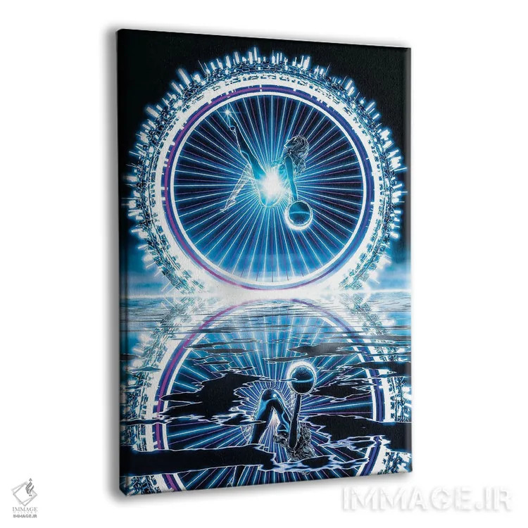 تابلو دکوراتیو بانوی برقی اثر ایوان رودز - نمای پرسپکتیو محصول