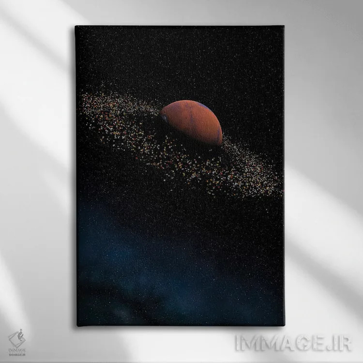 تابلو دکوراتیو مریخ برقی اثر ایوان رودز - نمای روبهرو روی دیوار