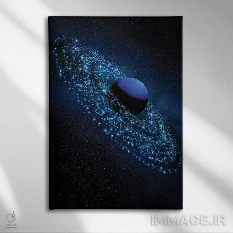 تابلو دکوراتیو نپتون برقی اثر ایوان رودز - نمای روبهرو روی دیوار