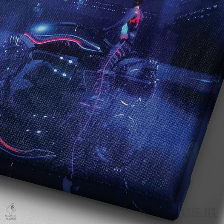 تابلو دکوراتیو ناحیه ۷۱۸ اثر ایوان رودز - نمای نزدیک بافت بوم