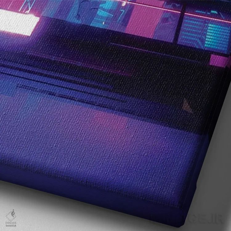 تابلو دکوراتیو ناحیه ۲۱۵ اثر ایوان رودز - نمای نزدیک بافت بوم