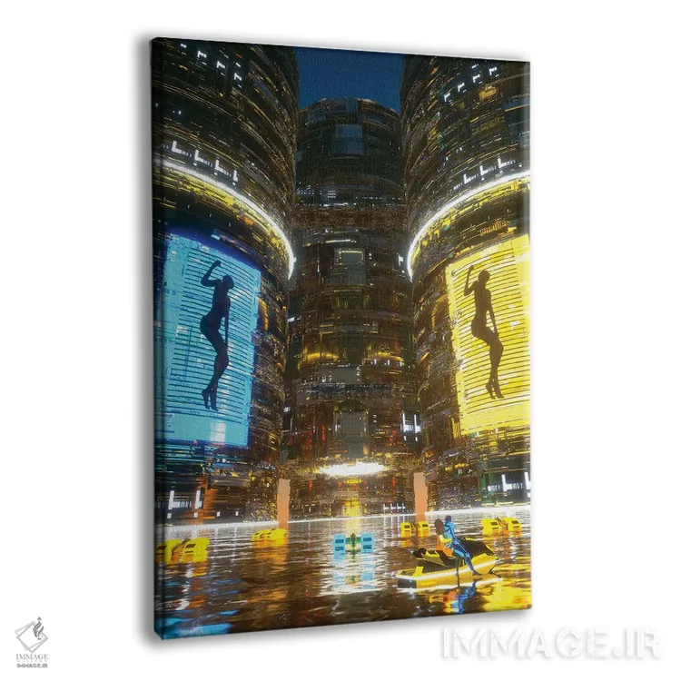 تابلو دکوراتیو ارتعاشات خوب اثر ایوان رودز - نمای پرسپکتیو محصول