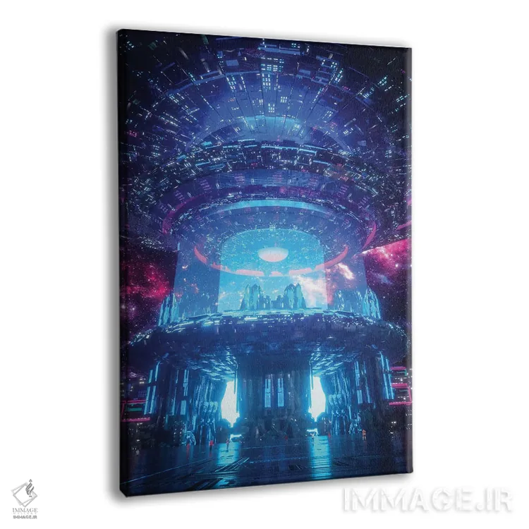 تابلو دکوراتیو اولین برخورد اثر ایوان رودز - نمای پرسپکتیو محصول